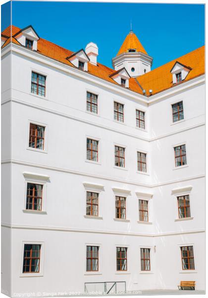 Bratislava castle in Slovakia Canvas Print by Sanga Park