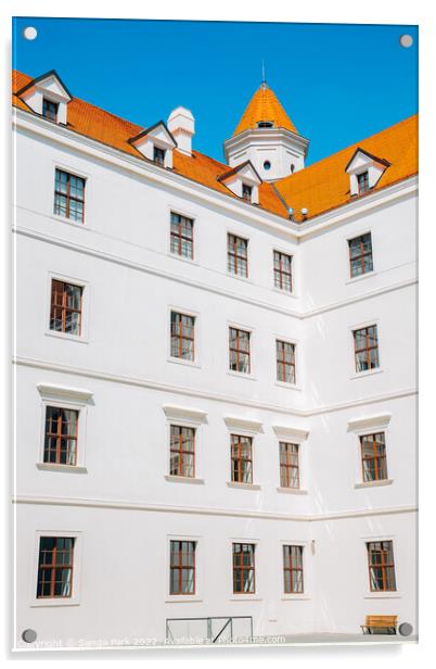 Bratislava castle in Slovakia Acrylic by Sanga Park