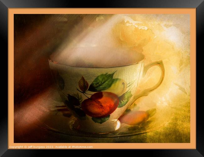 morning tea Framed Print by jeff burgess