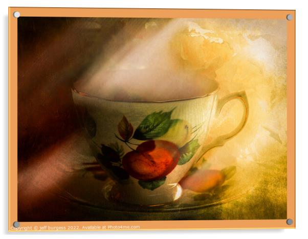morning tea Acrylic by jeff burgess