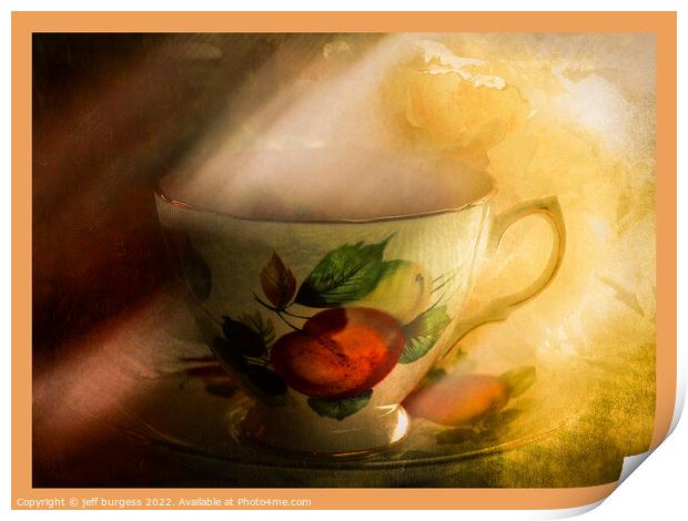 morning tea Print by jeff burgess