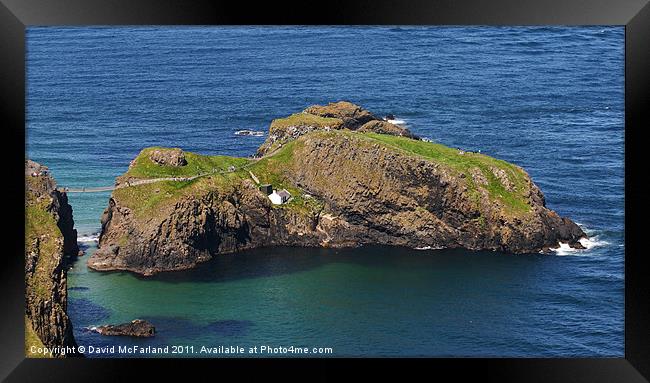 The Rope Bridge Framed Print by David McFarland