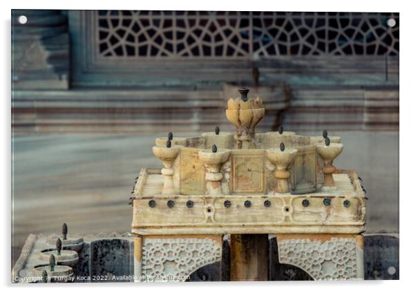  Turkish Ottoman style antique drinking water fountain  Acrylic by Turgay Koca