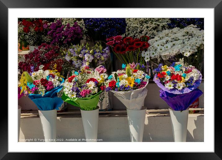 Beautiful flowers of various types  Framed Mounted Print by Turgay Koca