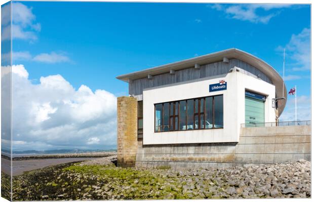 RNLI Lifeboat Station, Morecambe Canvas Print by Keith Douglas