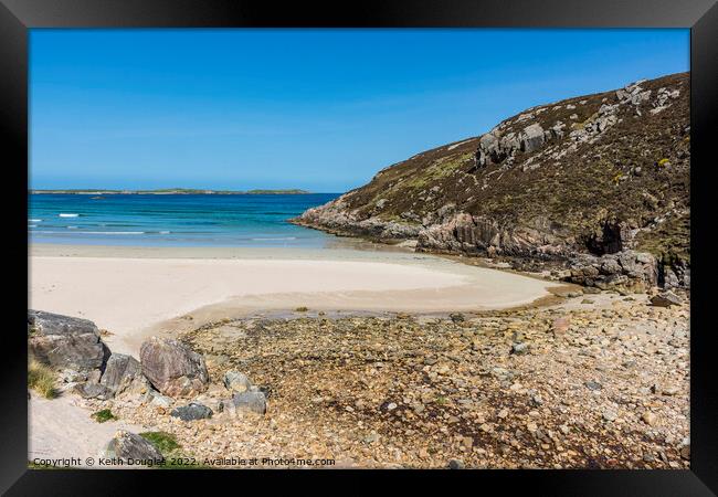 Ceannabeine Beach and Rubh' an Daim, Durness Framed Print by Keith Douglas