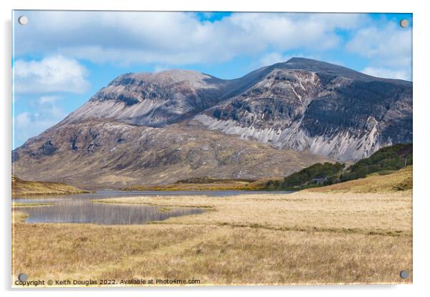 Arkle, Sutherland, North West Scotland Acrylic by Keith Douglas