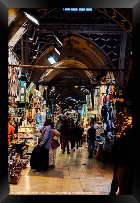 The Grand Bazaar is one of the largest and oldest covered market Framed Print by Turgay Koca