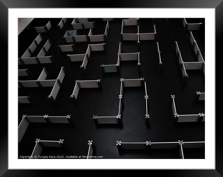 Way on maze strategy for the success creative  Framed Mounted Print by Turgay Koca