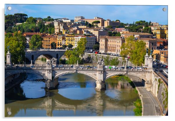 City of Rome in Italy Acrylic by Artur Bogacki