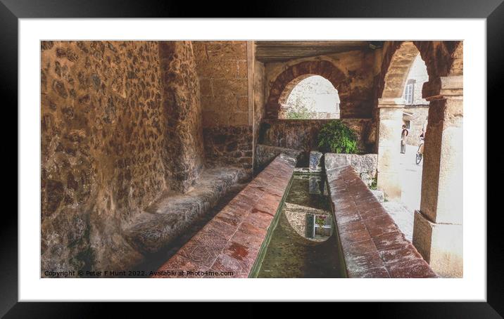 The Old Public Washhouse of Valldemossa Framed Mounted Print by Peter F Hunt