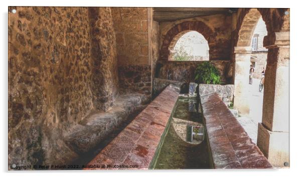 The Old Public Washhouse of Valldemossa Acrylic by Peter F Hunt