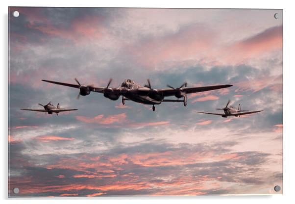 The Battle of Britain Memorial Flight Acrylic by J Biggadike
