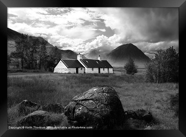Black Rock Cottage Framed Print by Keith Thorburn EFIAP/b