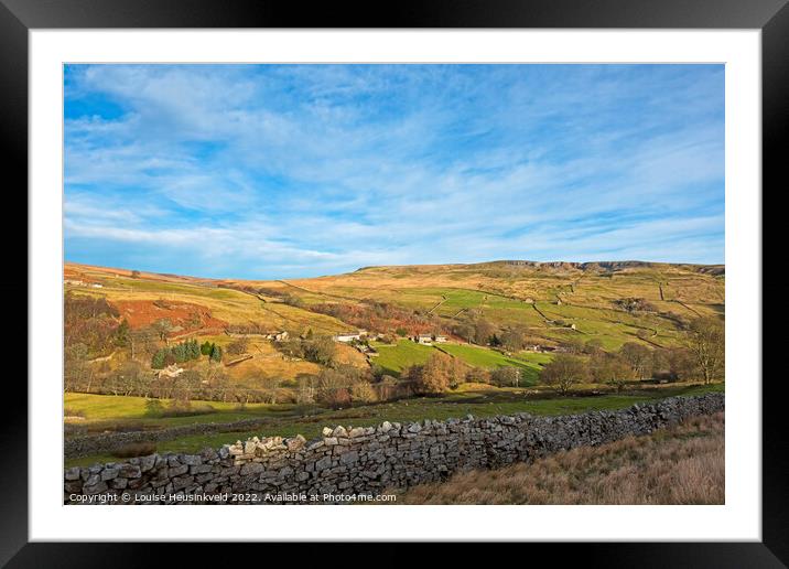 Arkengarthdale, Yorkshire Dales National Park Framed Mounted Print by Louise Heusinkveld