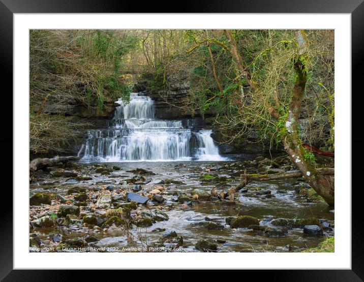 Cotter Force, Yorkshire Dales National Park, England Framed Mounted Print by Louise Heusinkveld