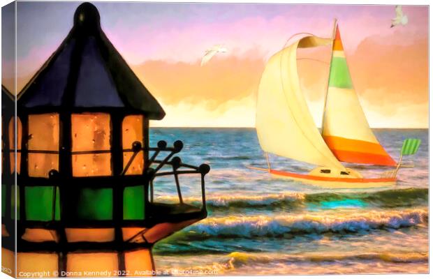 Come Sail Away Canvas Print by Donna Kennedy