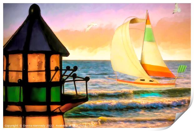 Come Sail Away Print by Donna Kennedy