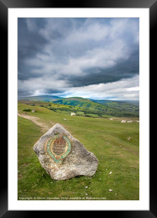 Brecon Beacons, Llangydnyr Framed Mounted Print by Simon Connellan