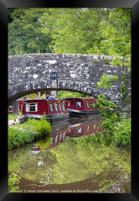 Brecon Monmouth Canal Framed Print by Simon Connellan