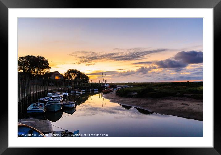 River Glaven at Blakeney Quay Framed Mounted Print by Graham Prentice