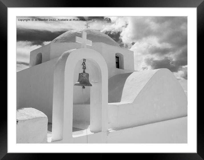 Traditional Greek Orthodox Church Framed Mounted Print by Jo Sowden