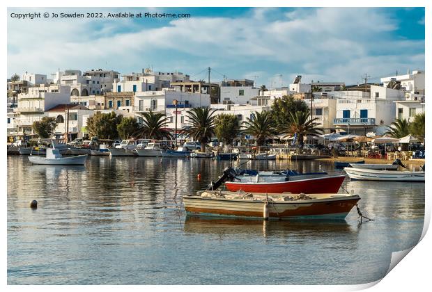 Serifos Port Print by Jo Sowden