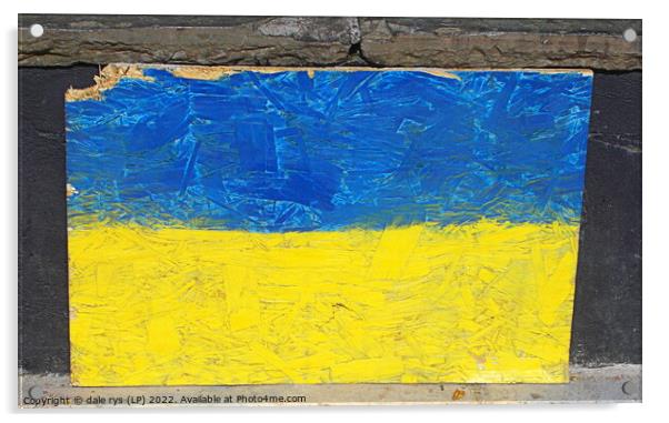 Ukraine flag Acrylic by dale rys (LP)