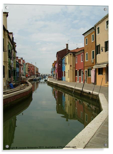 BURANO in VENICE Acrylic by Jacque Mckenzie