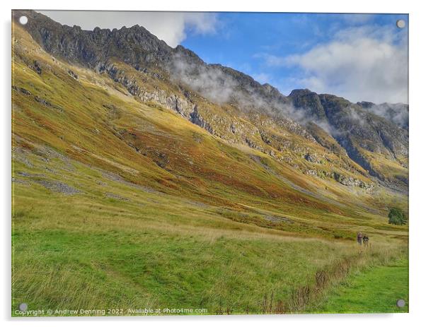 Scottish Highlands  Acrylic by Andrew Denning