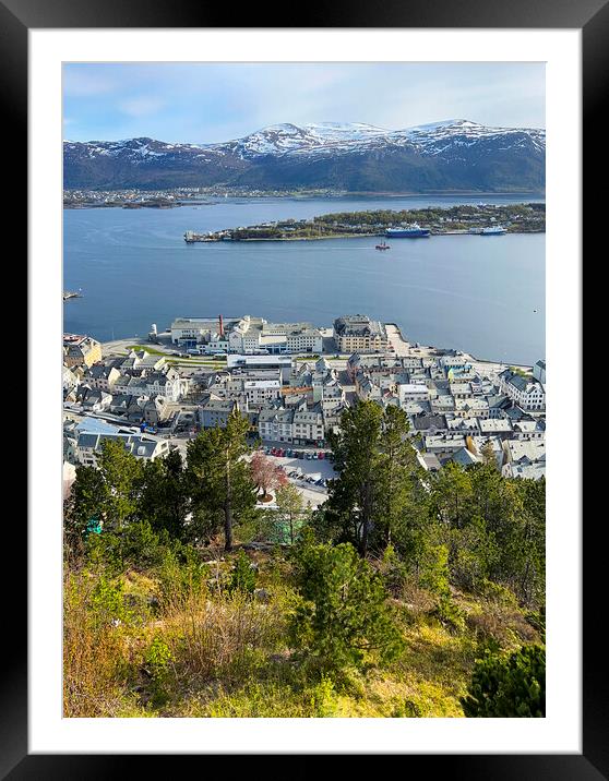 Alesund Norway Framed Mounted Print by kathy white