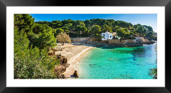 Beach Cala Gat, beautiful seaside bay of Mallorca  Framed Mounted Print by Alex Winter