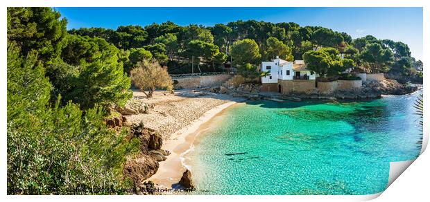 Beach Cala Gat, beautiful seaside bay of Mallorca  Print by Alex Winter