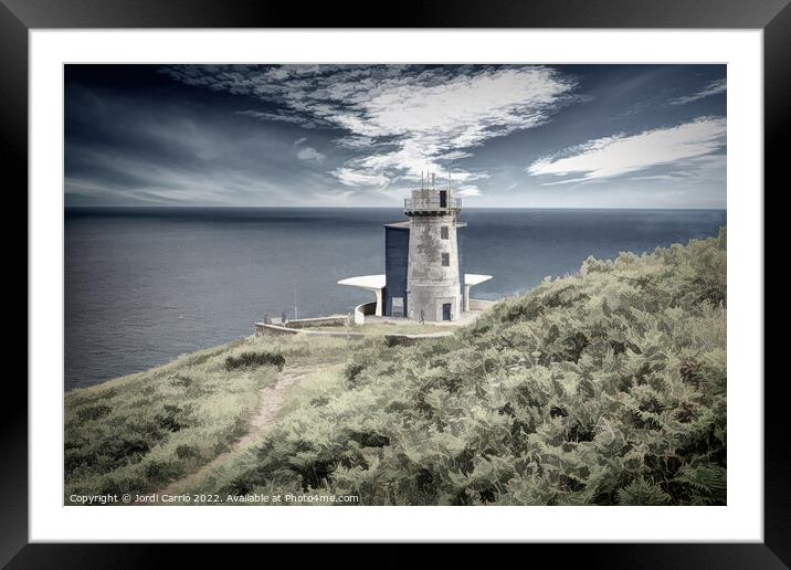 Matxitxako Lighthouse, Euskadi - CR2106-5695-DESS Framed Mounted Print by Jordi Carrio