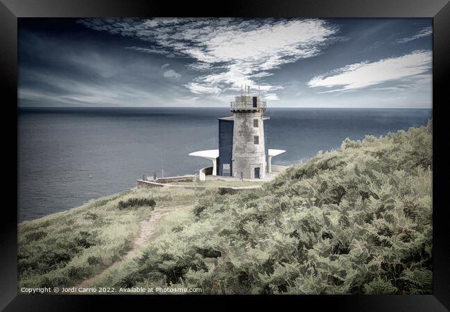 Matxitxako Lighthouse, Euskadi - CR2106-5695-DESS Framed Print by Jordi Carrio