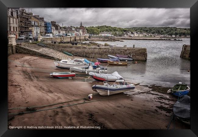 Serenity at Millport Harbour Framed Print by Rodney Hutchinson