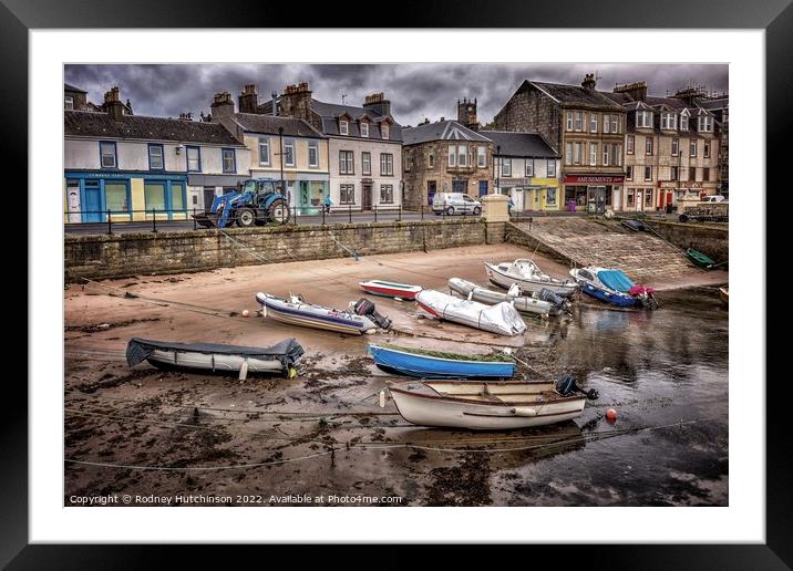 Tranquil Boats at Millport Harbour Framed Mounted Print by Rodney Hutchinson