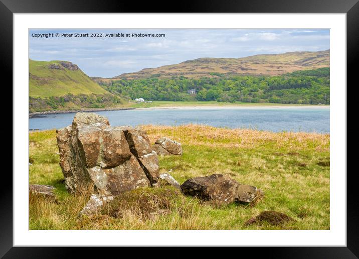 Calgary bay on the isle of mull Framed Mounted Print by Peter Stuart