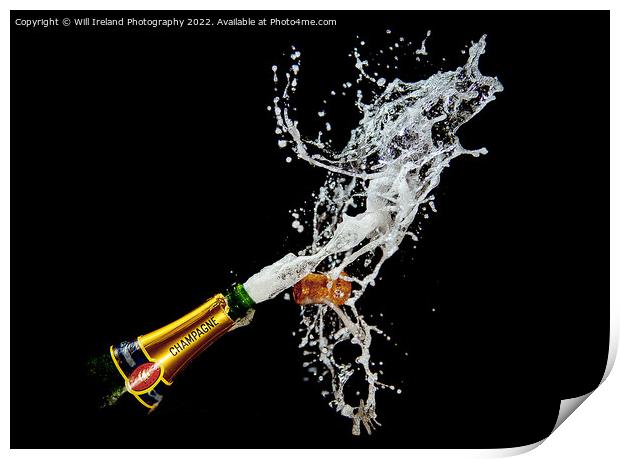 Champagne Celebration Print by Will Ireland Photography