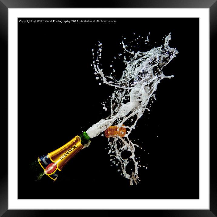 Champagne Celebration Framed Mounted Print by Will Ireland Photography