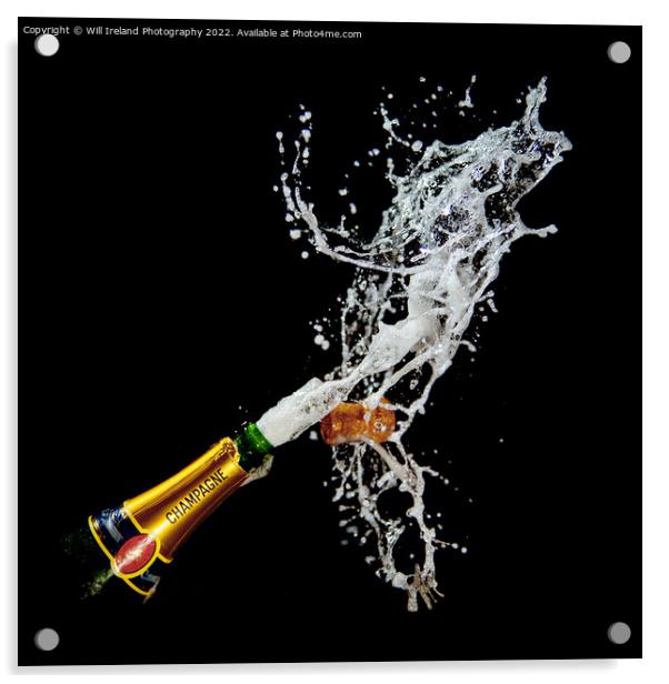 Champagne Celebration Acrylic by Will Ireland Photography