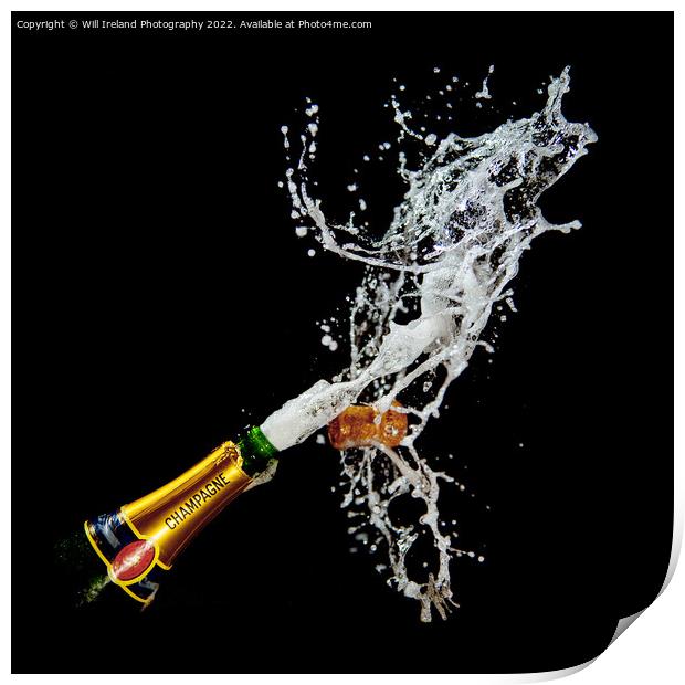 Champagne Celebration Print by Will Ireland Photography