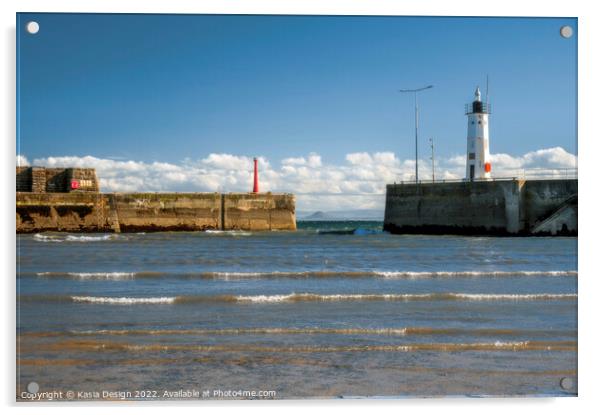 Anstruther Harbour Entrance Acrylic by Kasia Design