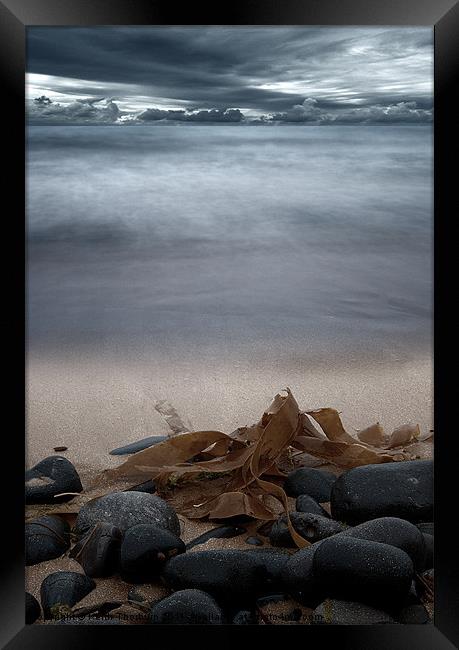 Stoned Beach Framed Print by Keith Thorburn EFIAP/b