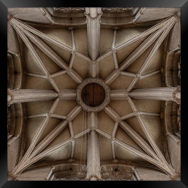 Magnificent Arched Ceiling of Durham Cathedral Framed Print by Stuart Jack