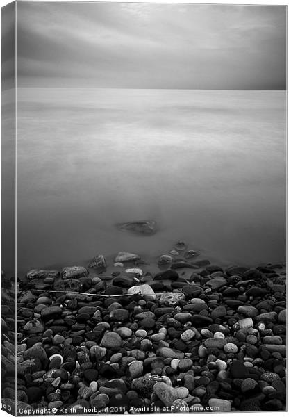 Beach full of Stones Canvas Print by Keith Thorburn EFIAP/b