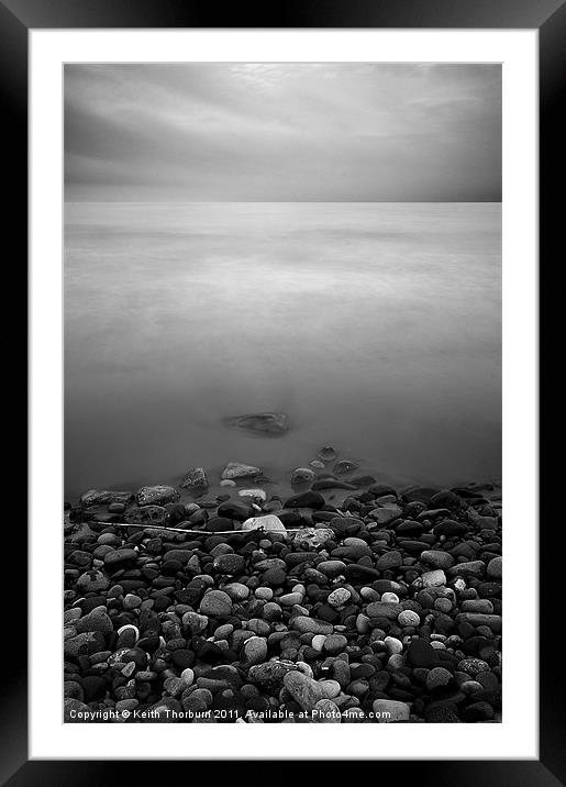 Beach full of Stones Framed Mounted Print by Keith Thorburn EFIAP/b