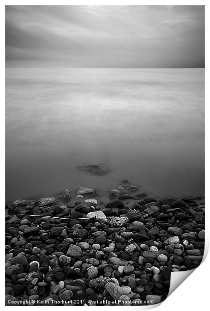 Beach full of Stones Print by Keith Thorburn EFIAP/b