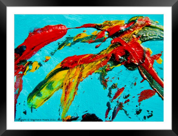 Abstract 244 Framed Mounted Print by Stephanie Moore