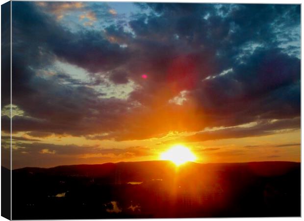 Sunset Canvas Print by Stephanie Moore